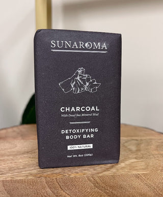 Sunaroma Charcoal Detoxifying Body Bar